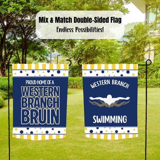 Western Branch Bruins Garden Flag – Mix & Match Double-Sided Flag