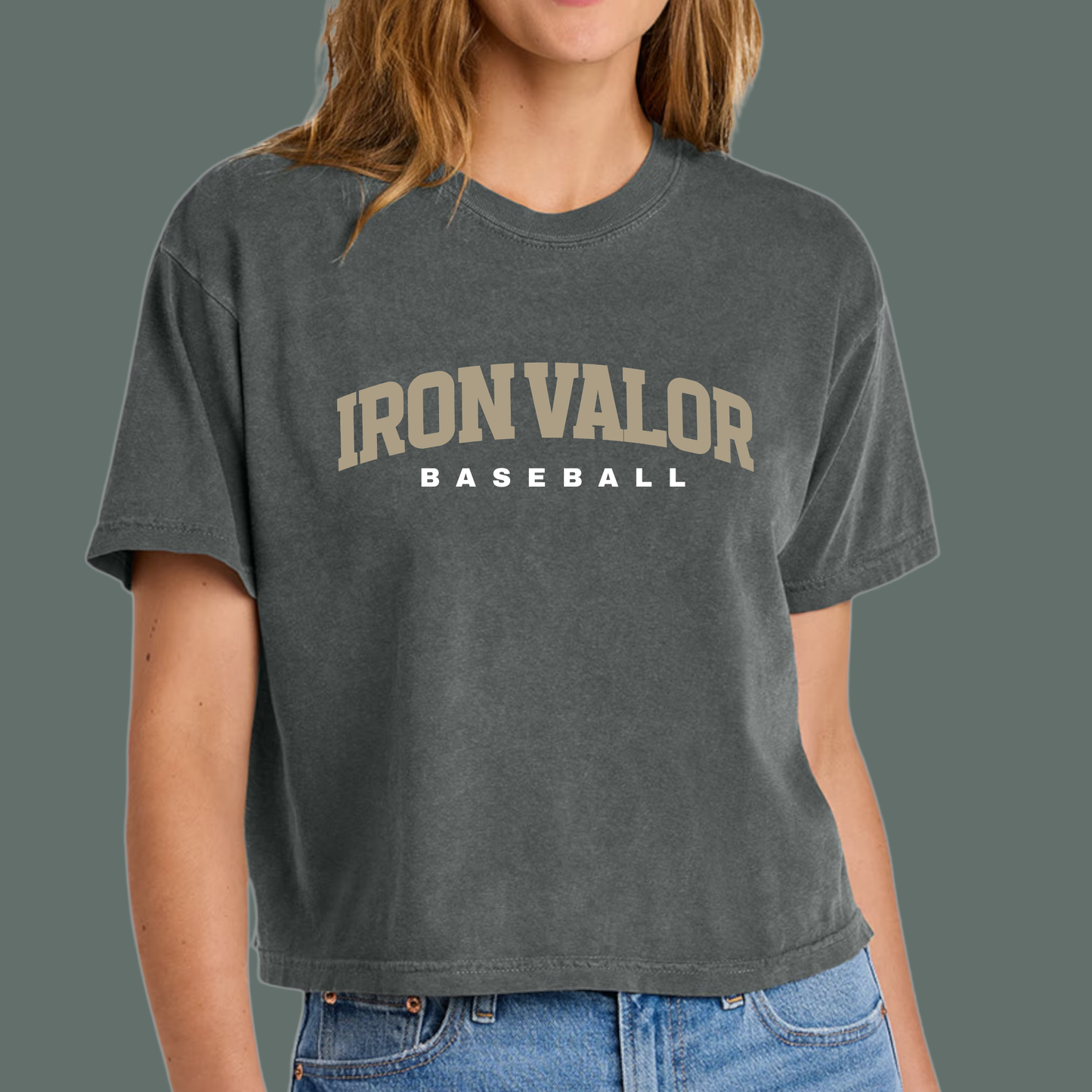 Iron Valor Ladies' Middie Baseball Custom Player Tee