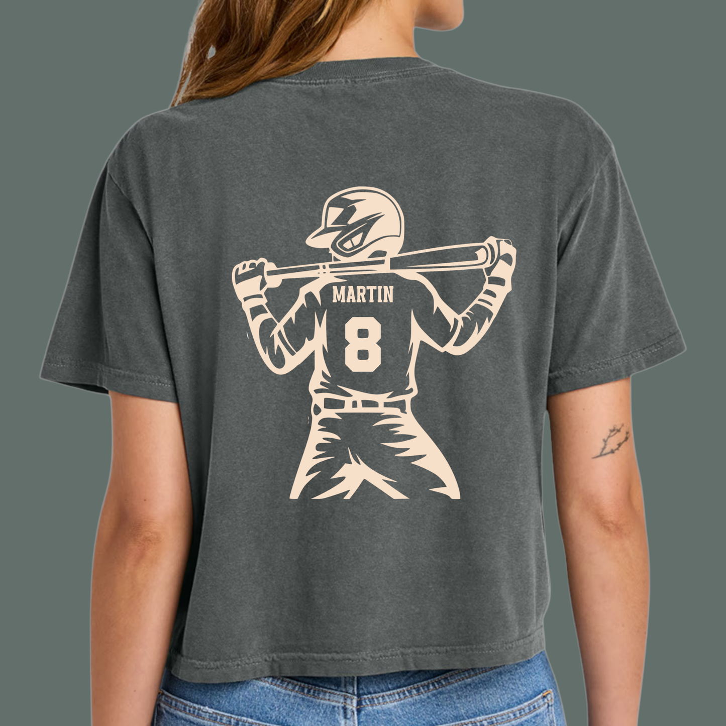 Iron Valor Ladies' Middie Baseball Custom Player Tee