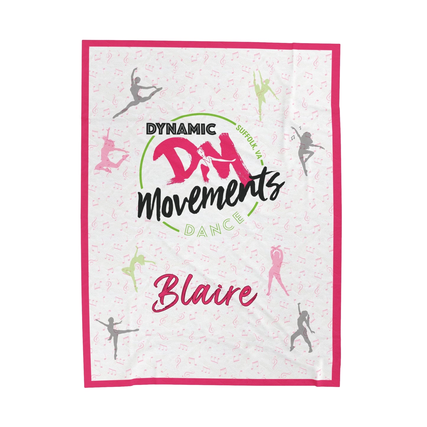Dynamic Movements Soft Plush Blanket (Customizable)