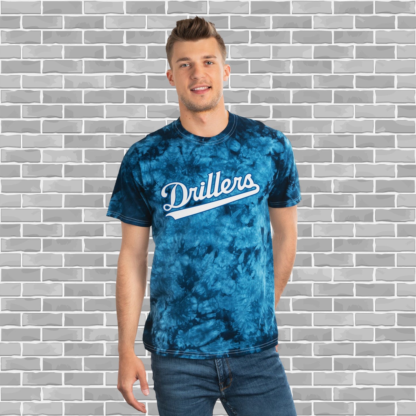 Drillers Adult Unisex Tie-Dye Tee (Customizable)