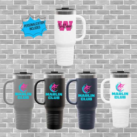 Marlin Club 40 oz Traveler Tumbler (Solid Colors)