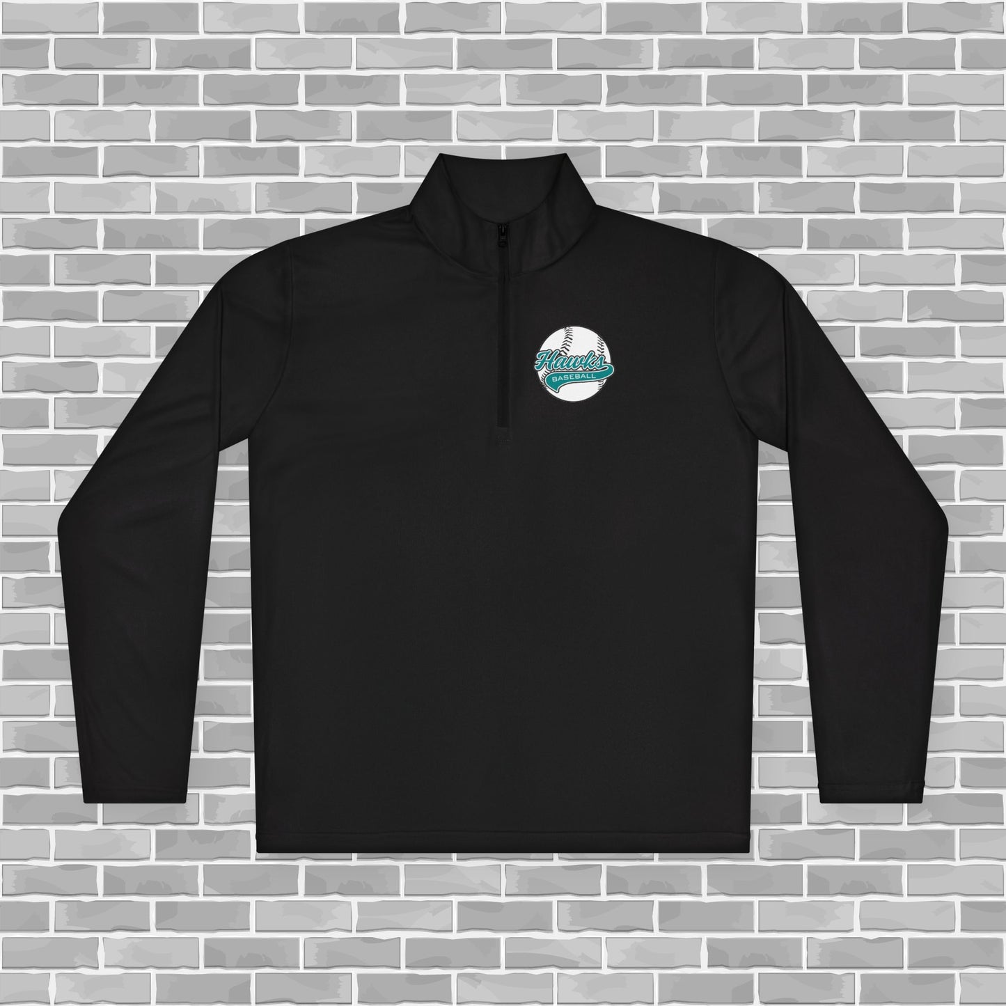 Hawks Baseball Adult Unisex Quarter-Zip Pullover