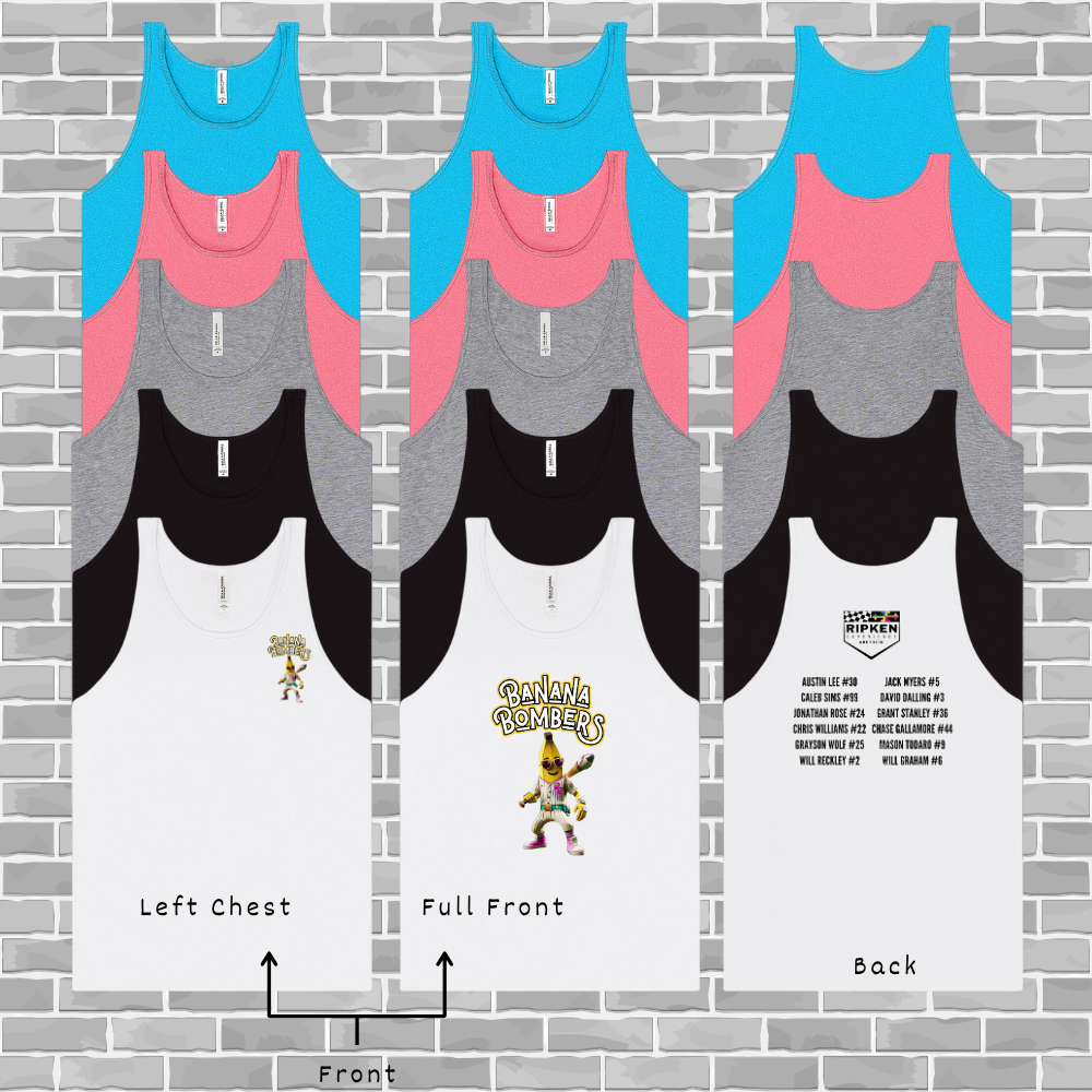 Banana Bombers Unisex Tank (Adult/Youth)