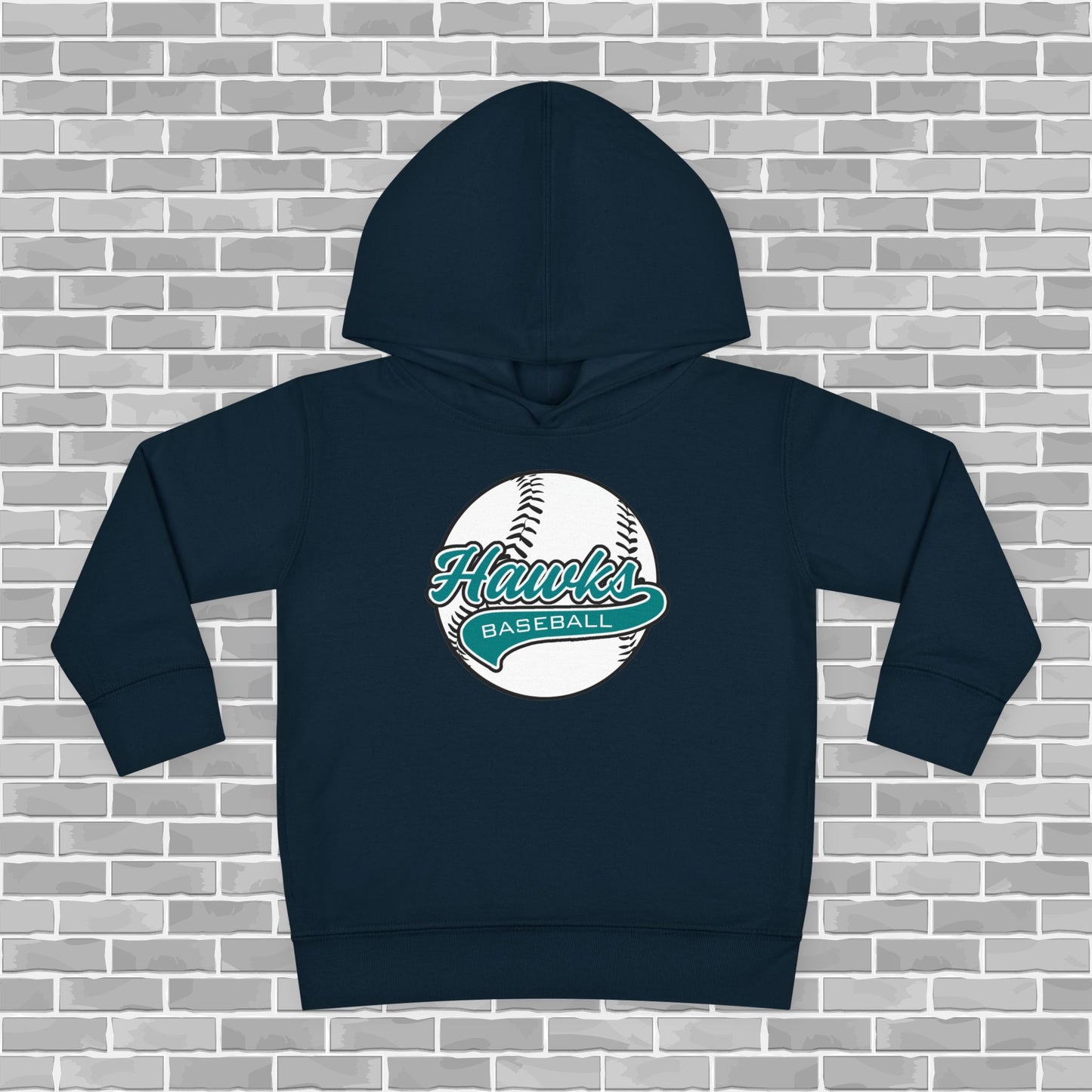 Hawks Baseball Toddler Pullover Fleece Hoodie