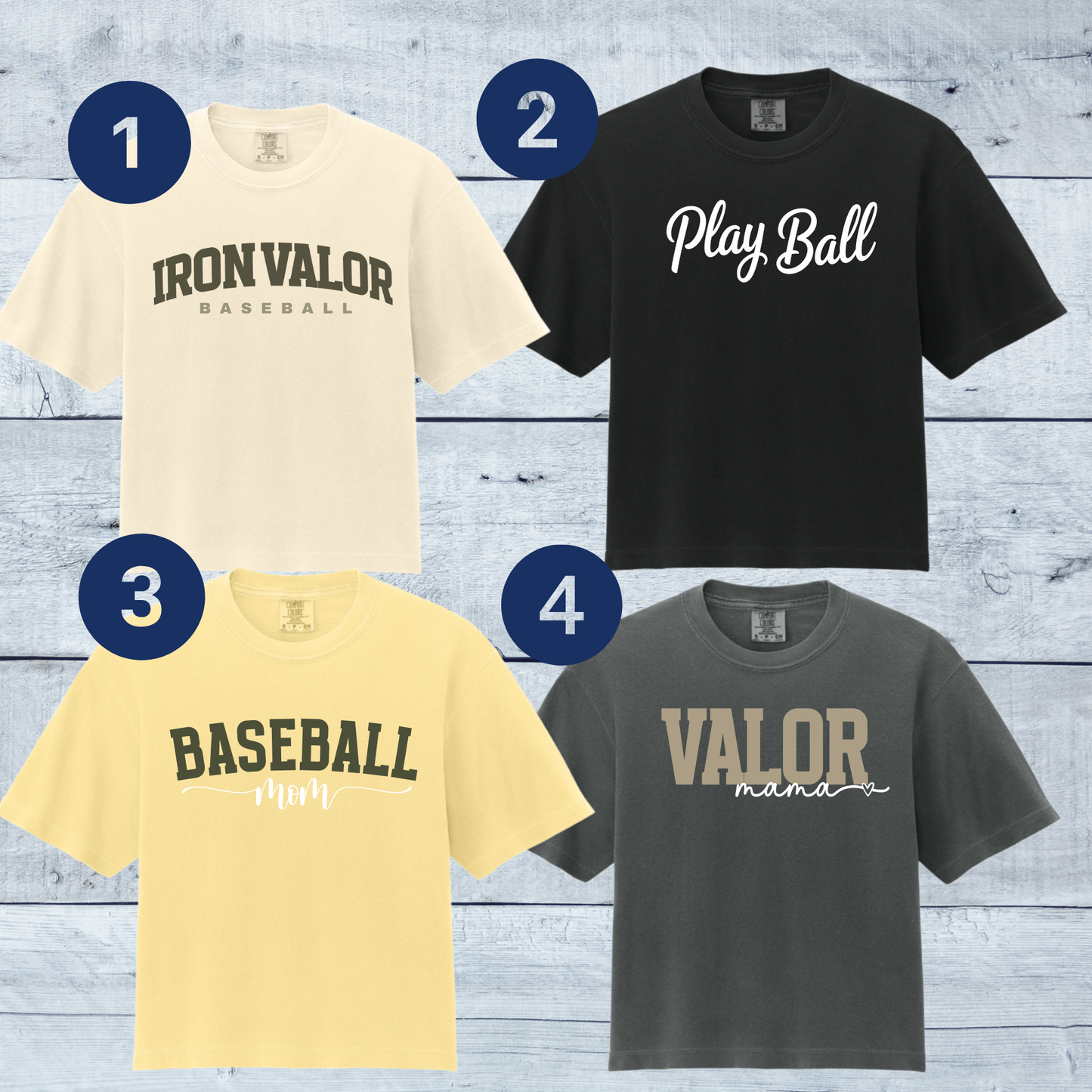 Iron Valor Ladies' Middie Baseball Custom Player Tee