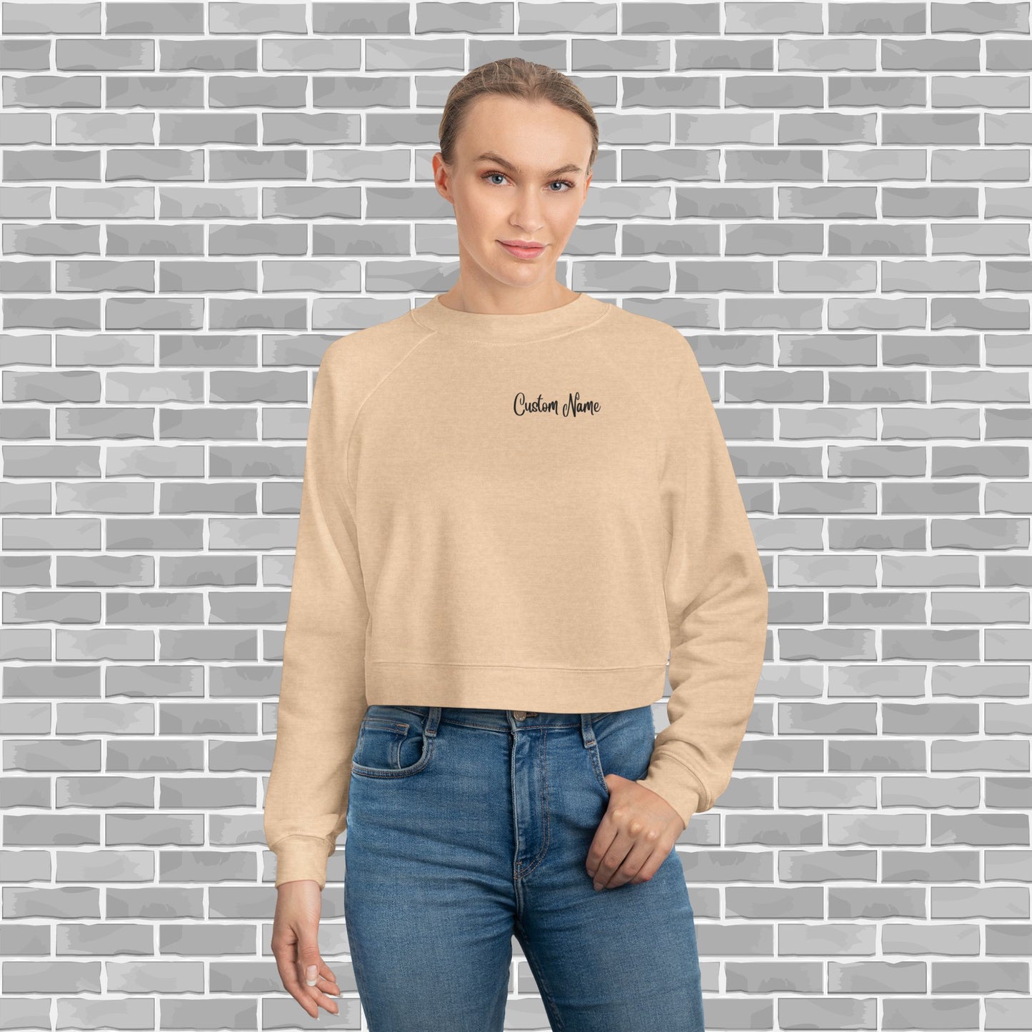 Gymnastics Cropped Fleece Pullover (Customizable)