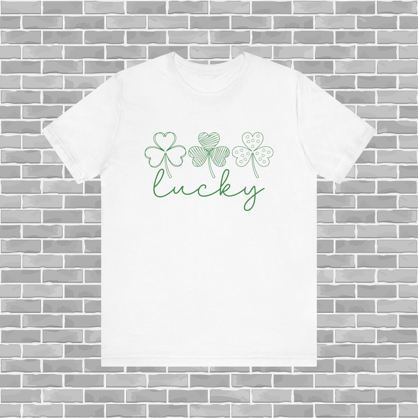 Lucky Shamrock Unisex Jersey Tee for St. Patrick's Day