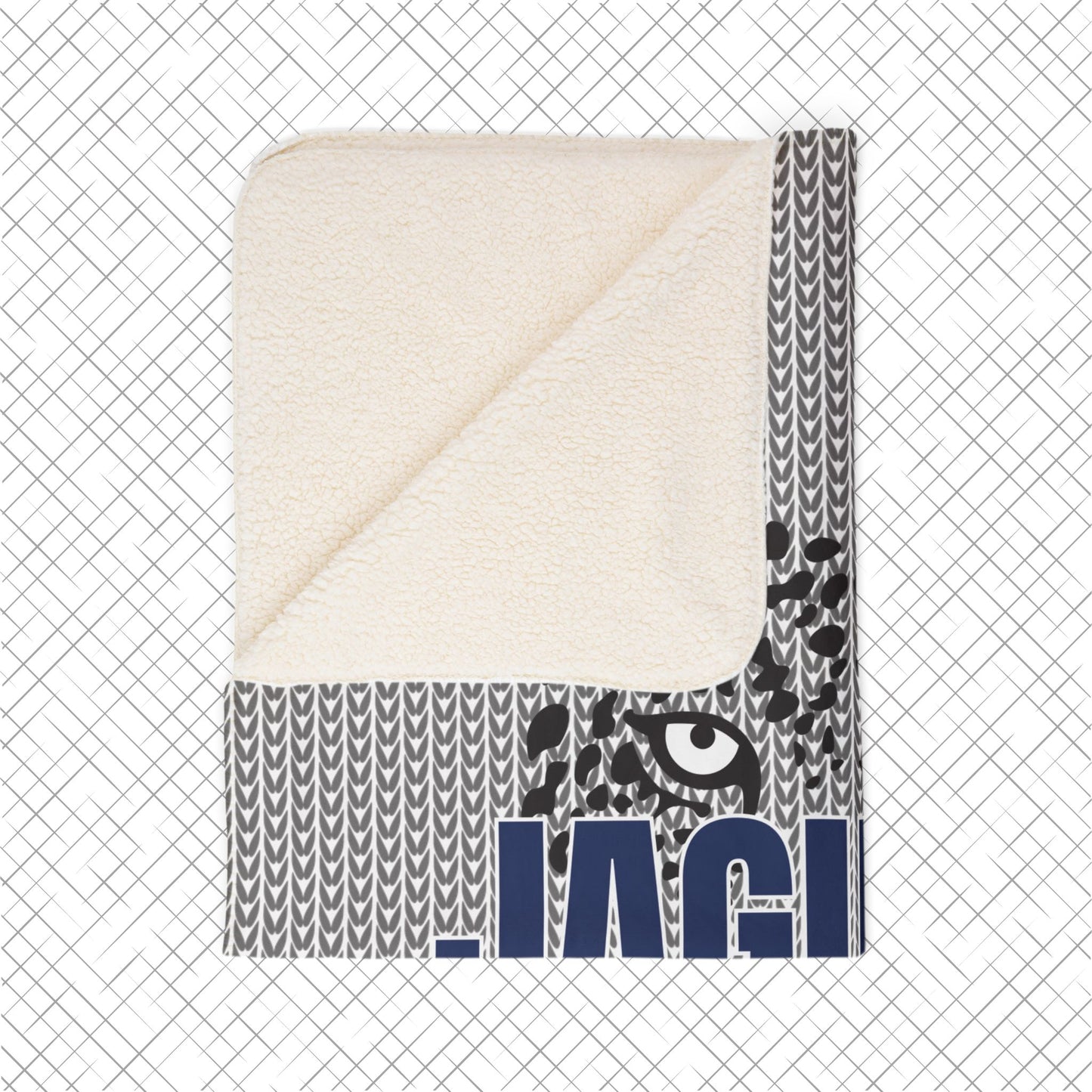 Jaguars Baseball Sherpa Blanket (Customizable)