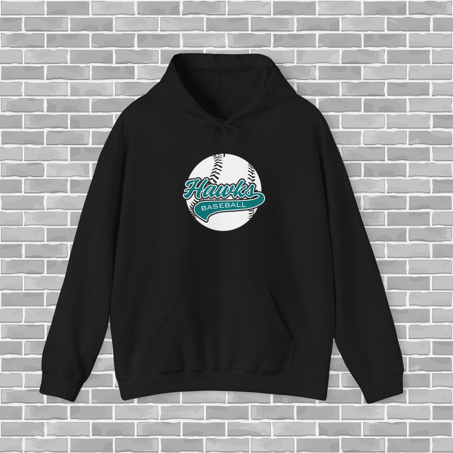 Hawks Baseball Adult Unisex Hoodie (Customizable)