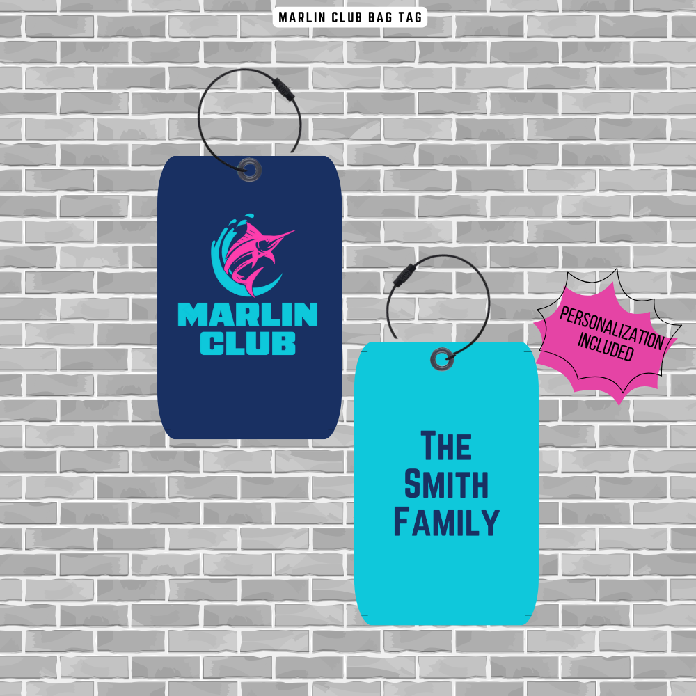 Marlin Club Bag Tag