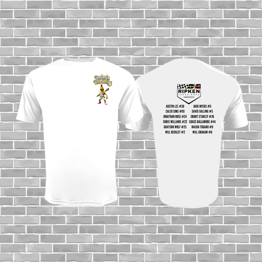 Banana Bombers Adult/Youth A4 Cooling Performance Crew