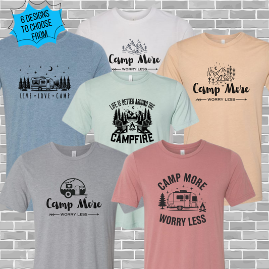 Camp More, Worry Less Triblend Tee
