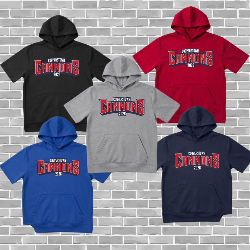 Topsail Cannons | Cooperstown Short Sleeved Performance Hoodie