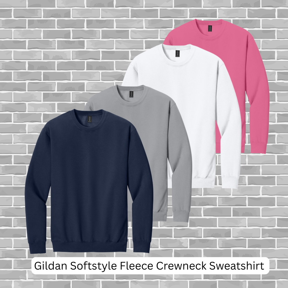 WBHS Swim Team - (Pick Your Design) - Gildan Softstyle Fleece Crewneck Sweatshirt