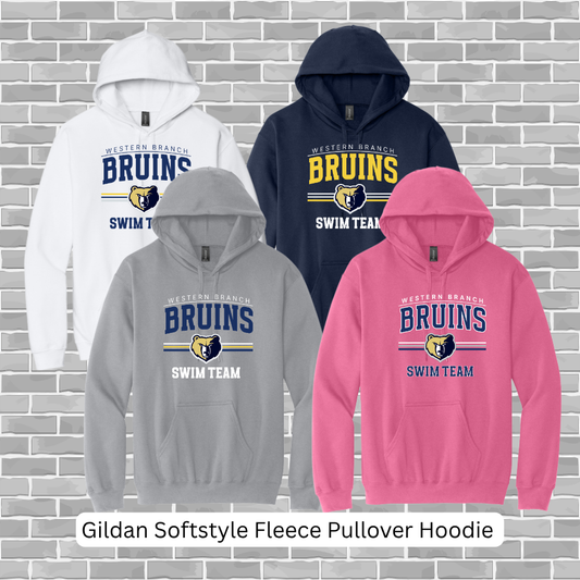 WBHS Swim Team - Gildan Softstyle Fleece Pullover Hoodie