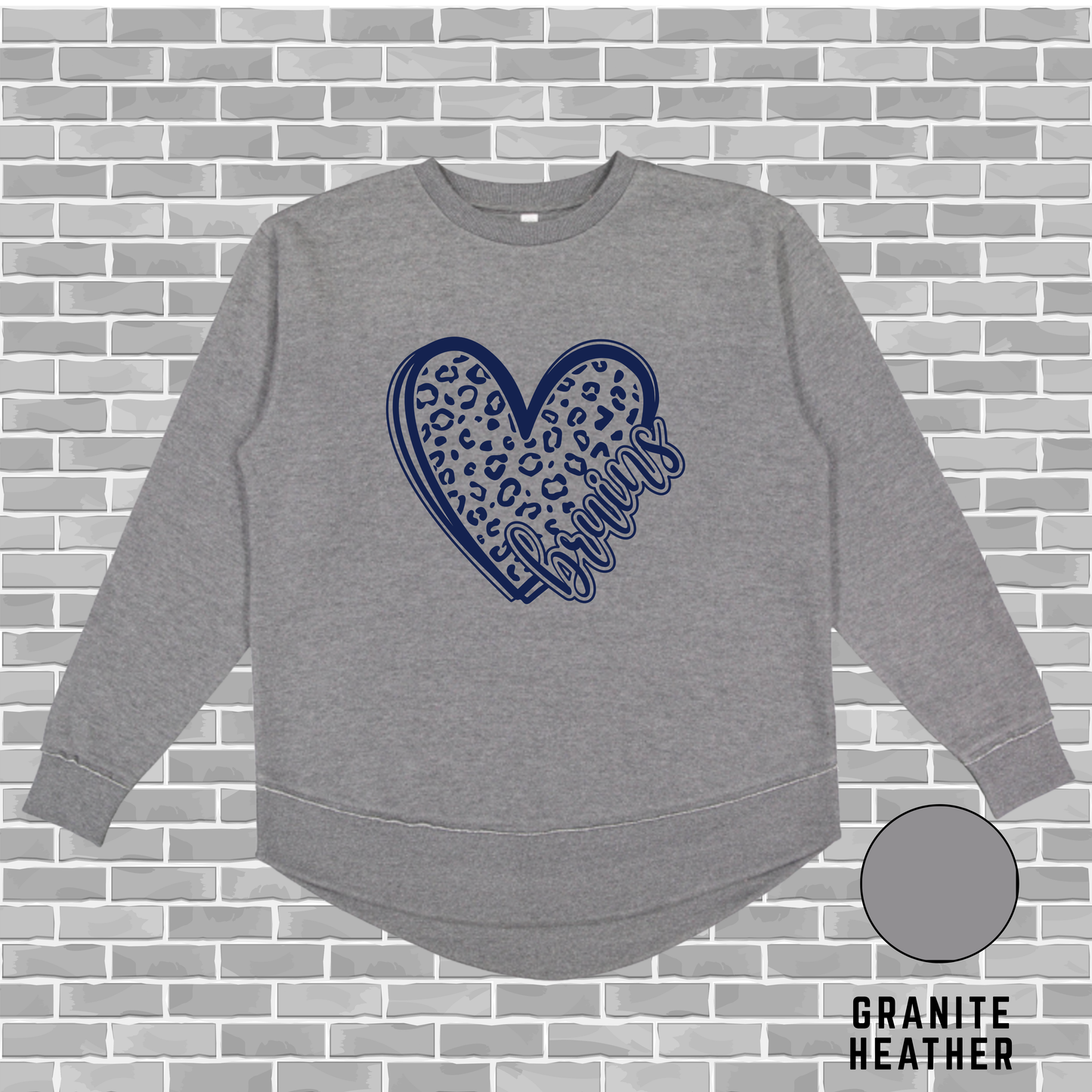 Bruins Heart Weekend Tunic Fleece