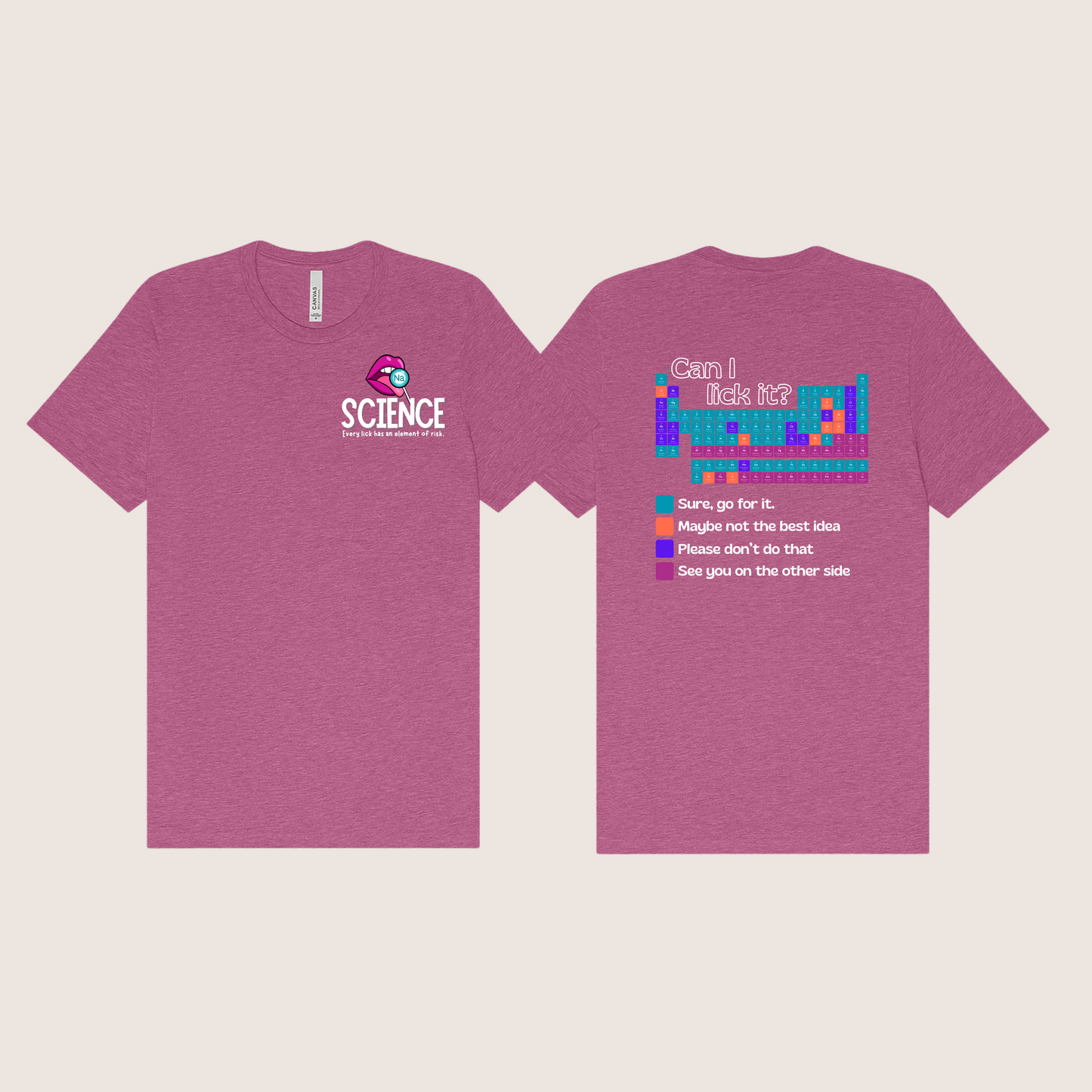 Science: Can I lick it? Periodic Table Tee