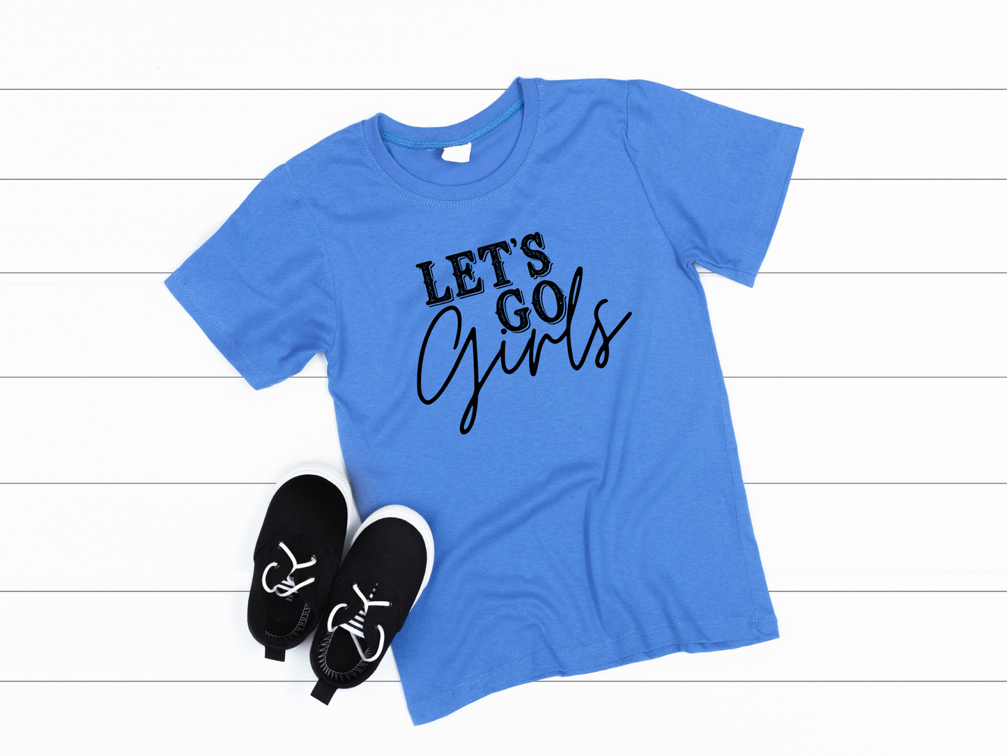 Let's Go Girls Bachelorette Party Tee (Black Design/Lighter Shirt Colors)