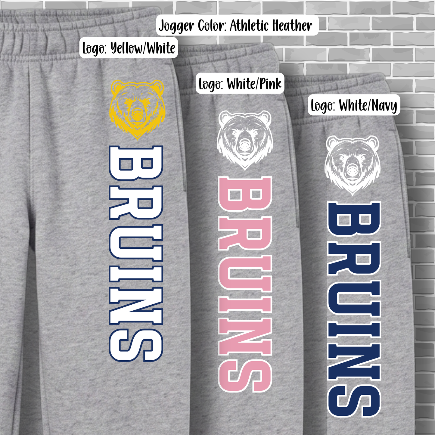 Bruins Athletic Fleece - Custom Jogger & Sweatpants