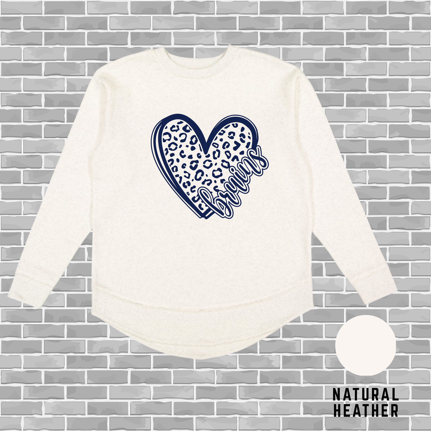 Bruins Heart Weekend Tunic Fleece
