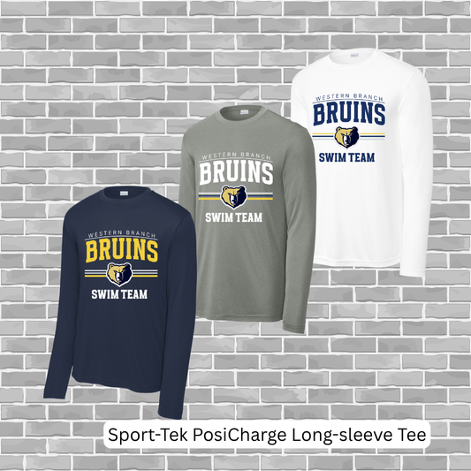 WBHS Swim Team - Sport-Tek PosiCharge Long-sleeve Tee
