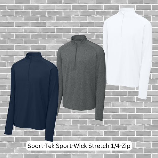 WBHS Swim Team (Pick Your Design) - Sport-Tek Sport-Wick Stretch 1/4-Zip