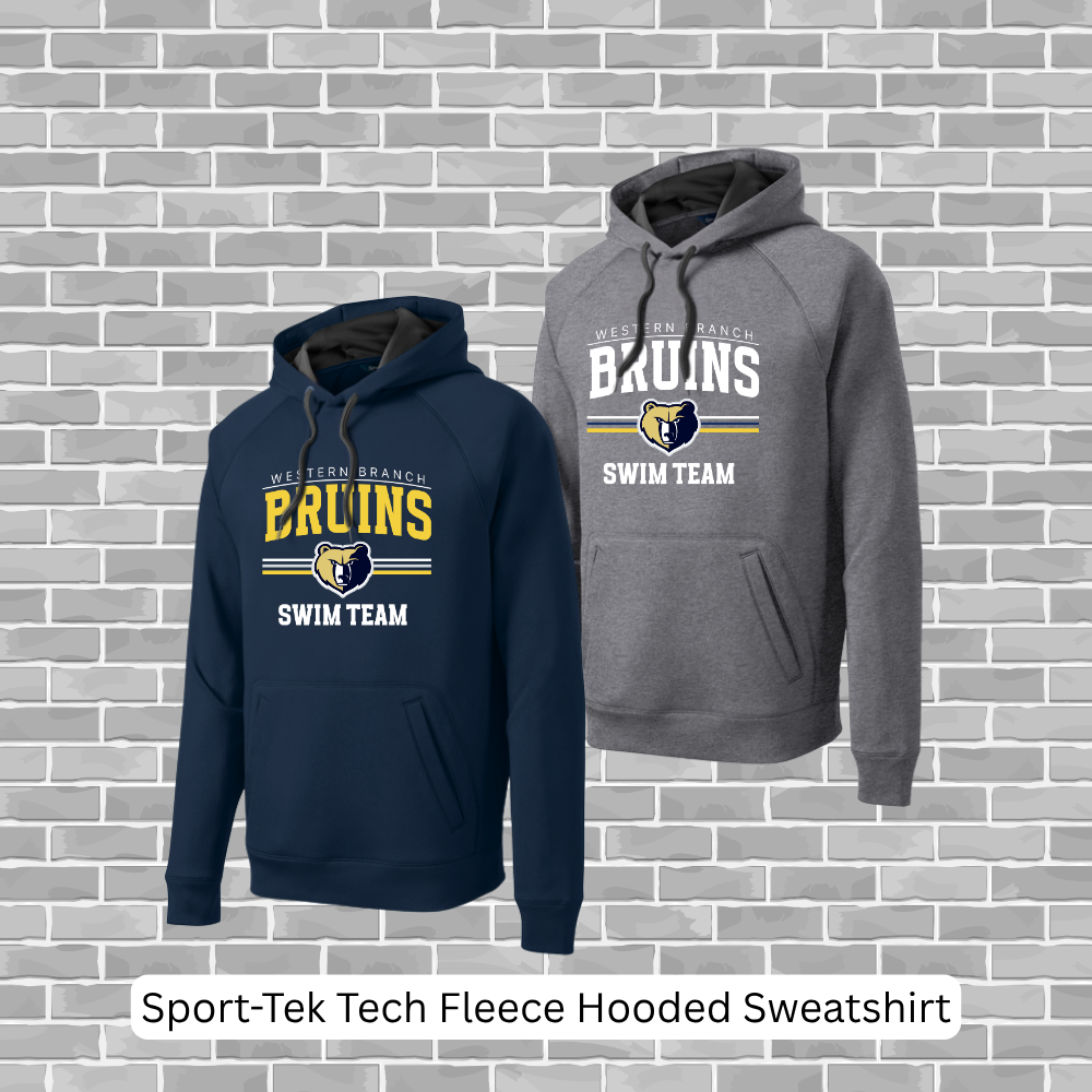 WBHS Swim Team - Sport-Tek Tech Fleece Hooded Sweatshirt