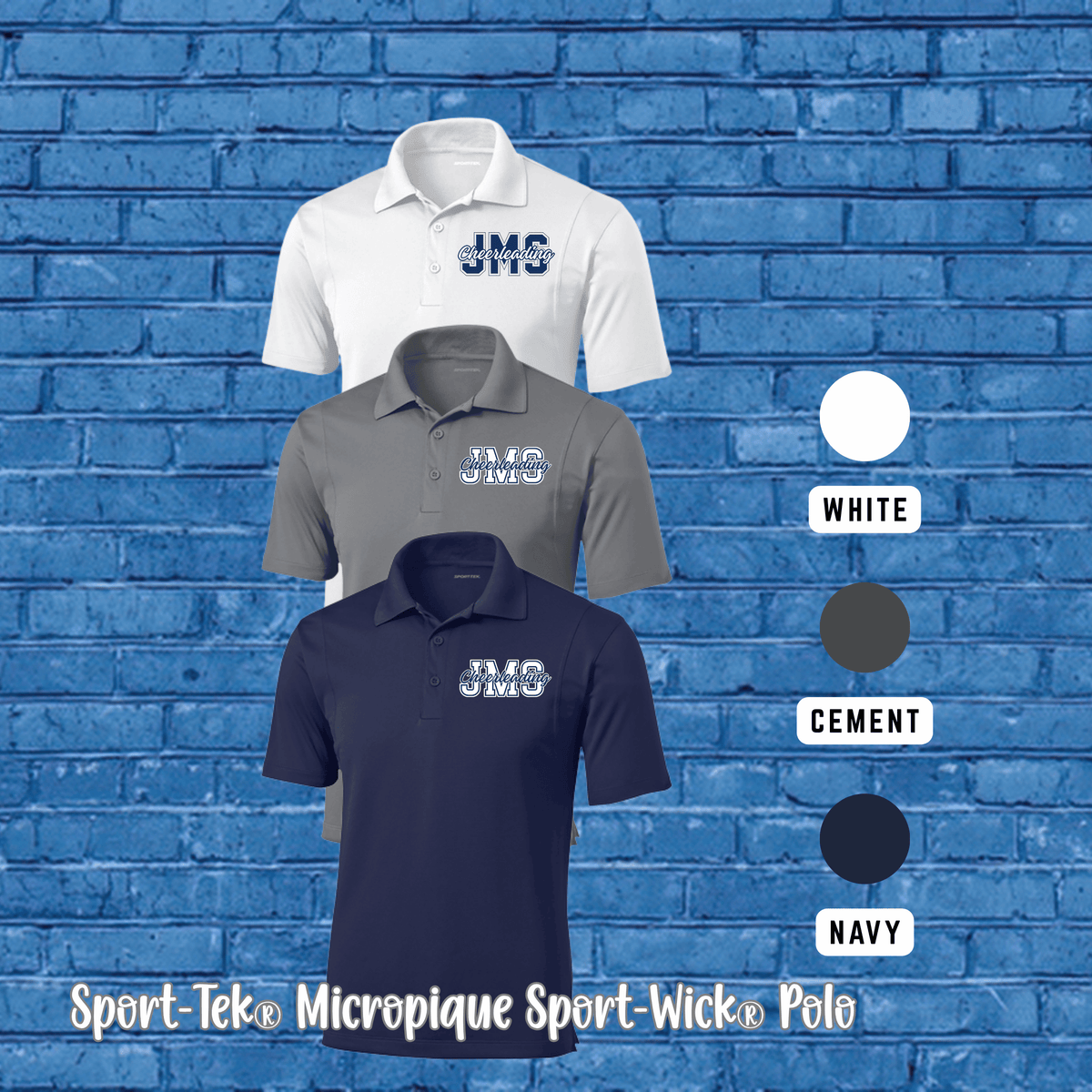 JMS Cheer "Official JMS" Performance Polo (Women's & Men's)