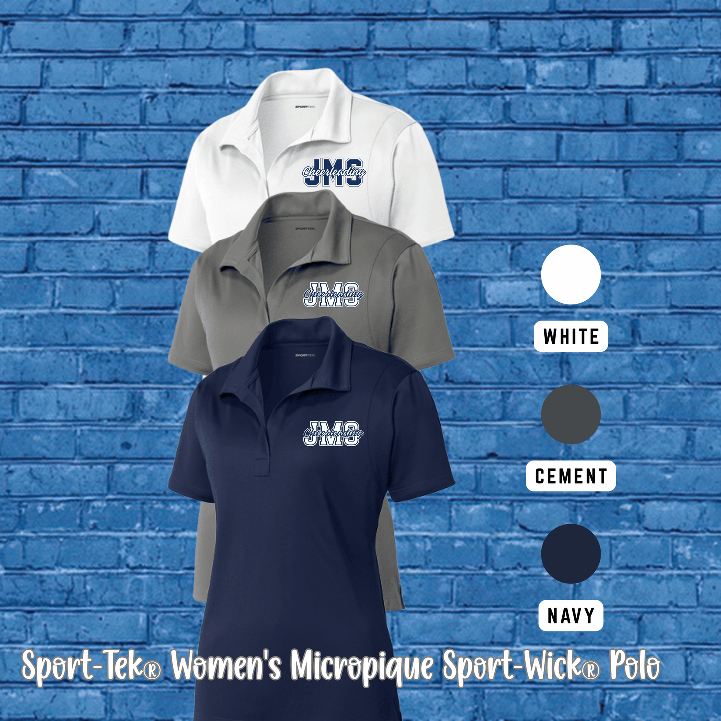 JMS Cheer "Official JMS" Performance Polo (Women's & Men's)
