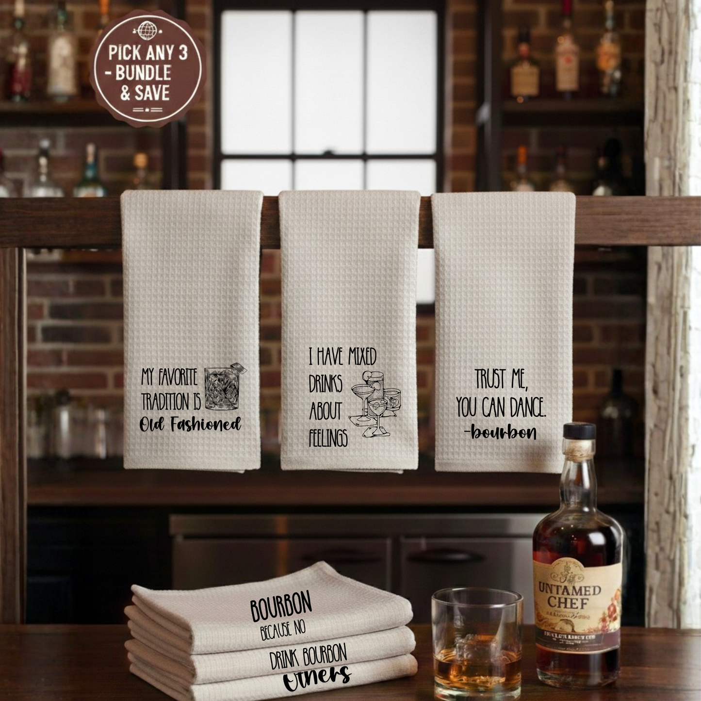 The Bourbon Flight (3-Towel Bundle)