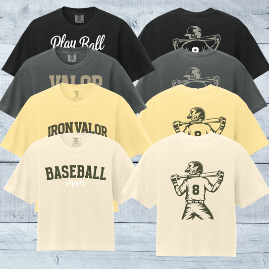 Iron Valor Ladies' Middie Baseball Custom Player Tee