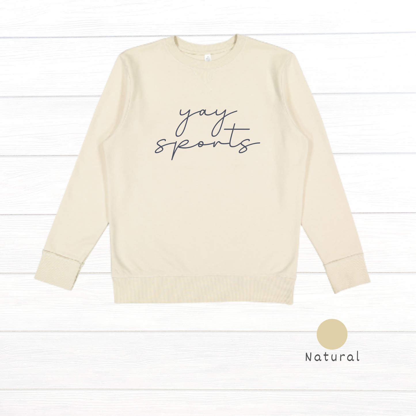 Yay Sports Live and Tell Vintage Wash Fleece Sweatshirt