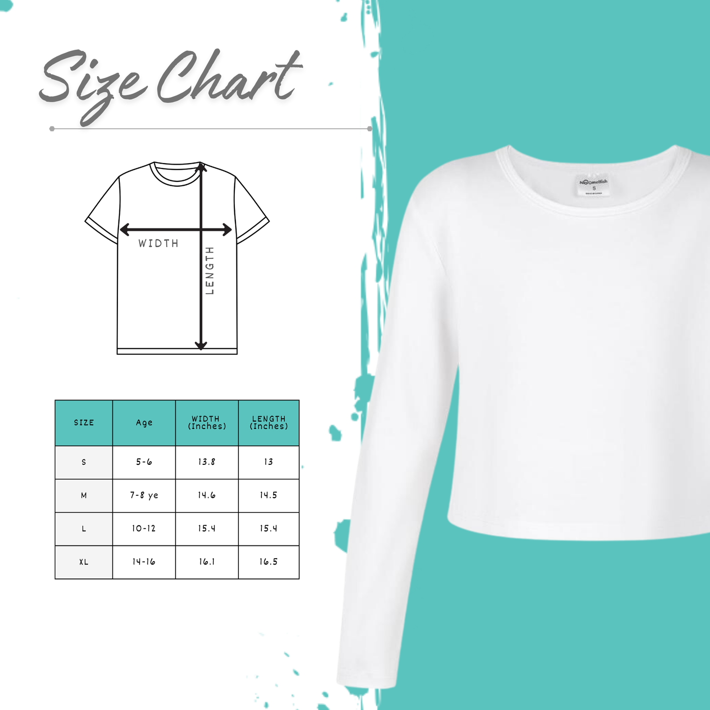 Custom Youth Long Sleeved Cropped Dance Tee